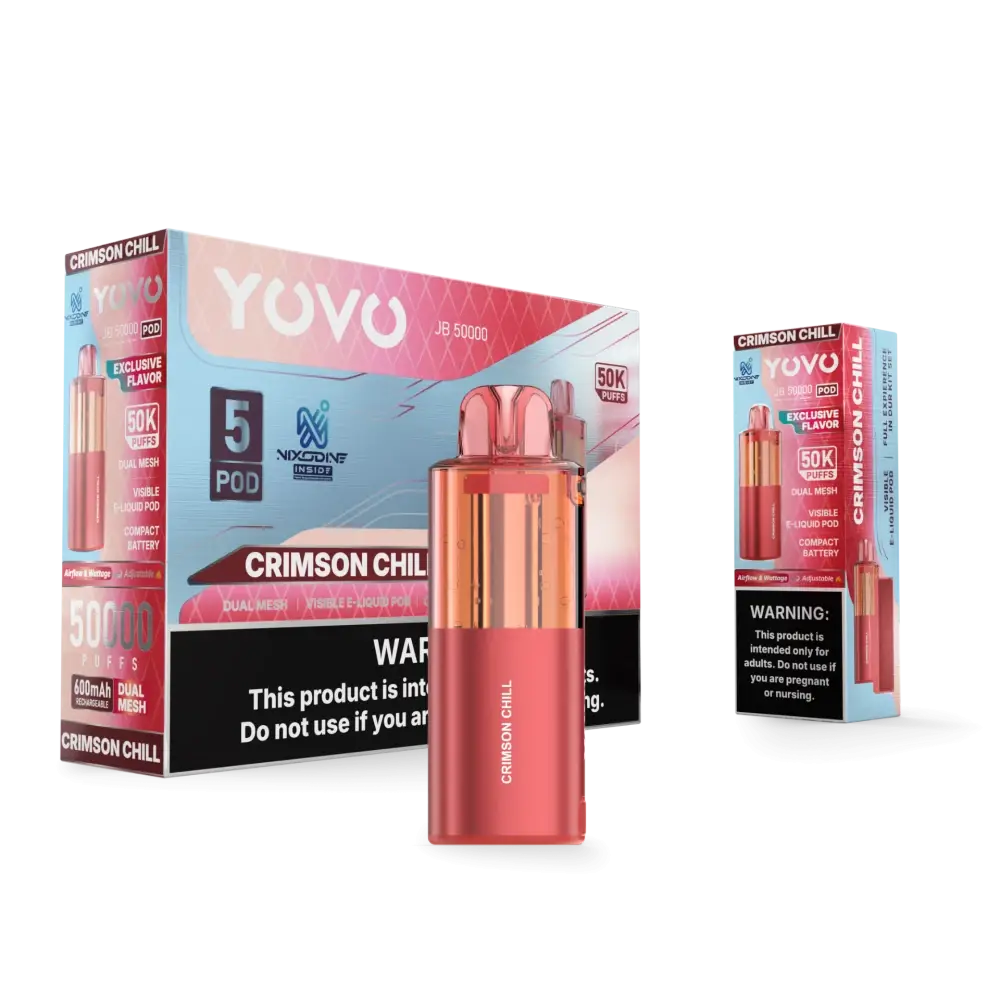 Crimson Chill YOVO JB50K Disposable Pod
